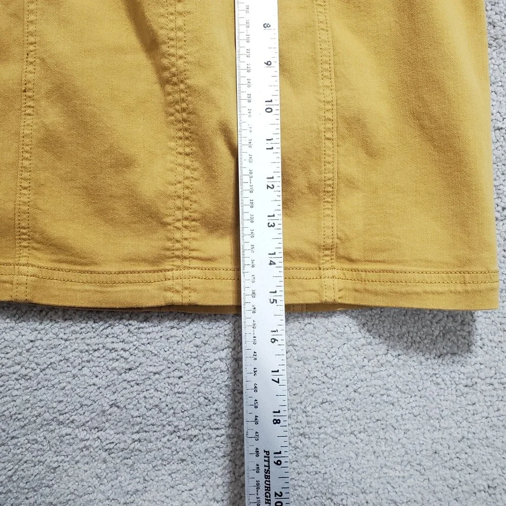 Pacsun Mini Skirt Women's 25 Retro‎ Mustard Cotton Stretch Pockets Performance